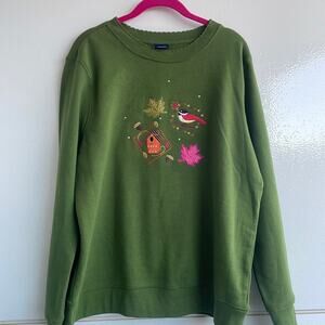 embroidered cottagecore sweatshirt